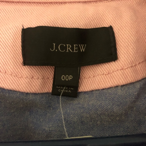 NWT JCrew Pink Pea Coat in heavyweight cotton twill Sz 00P - Picture 6 of 10